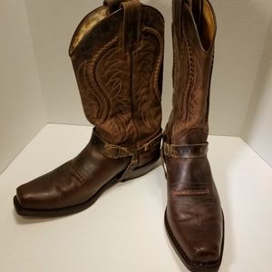 SENDRA 9889 Leather Western Biker Boots 10